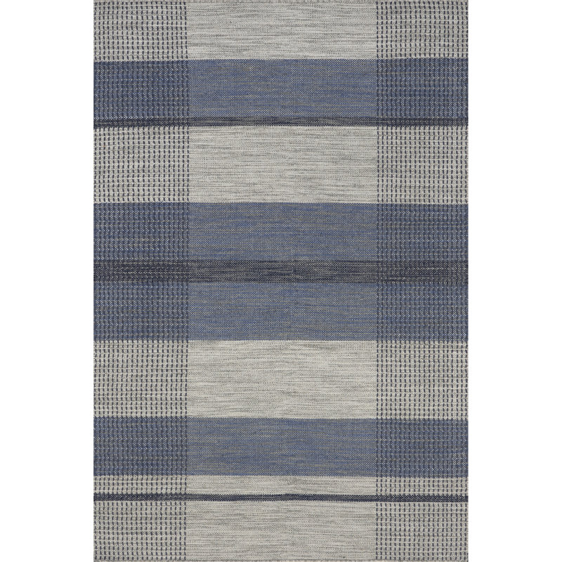 Tapis en laine à carreaux Hurley, Rectangle 8 pi 6 po x 11 pi 6 po