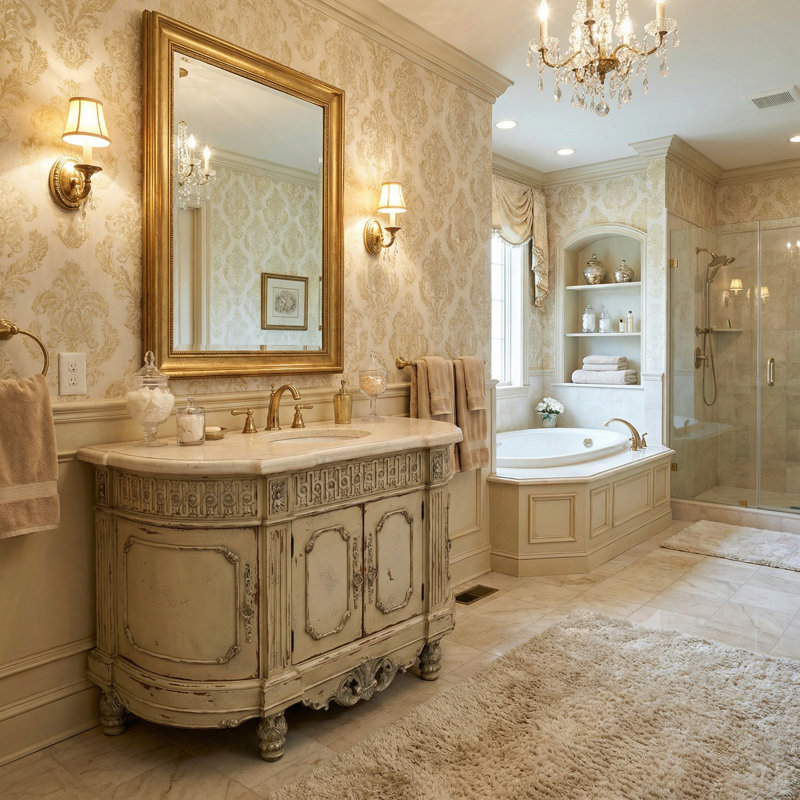 Meuble-lavabo mural simple 53 po Parchment