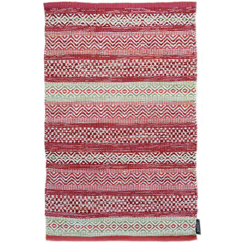 Saffron Striped Hand Woven Area Rug, Rectangle 120 x 170cm