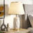 Modern Ceramic Table Lamp With Linen Shade