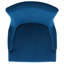 Chaise d'appoint rembourrée bleu marine Cavarus