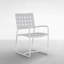 Chaise avec accoudoirs Catalina - Craie avec sangle blanche-83259807