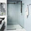 Porte de douche coulissante sans cadre avec verre transparent 3/8 po de l 56 à 60 po x H 76 po Elan E-Class-50553352