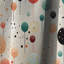 Funky Blue and Orange Retro Dots I - Rideau abstrait - Rideau géométrique occultant - 1 panneaux-107535057