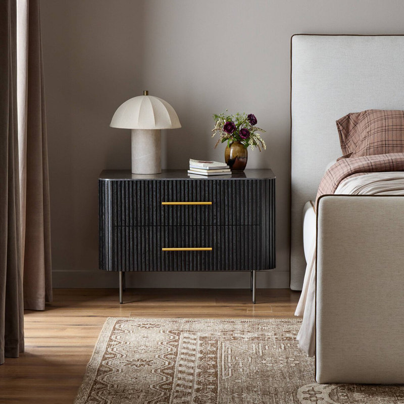 Westlake 35.5'' W Nightstand, Black