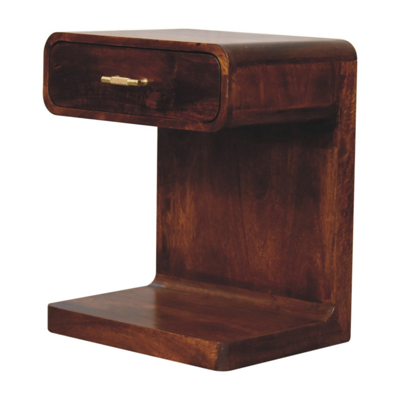 45cm W Solid Wood Bedside Table