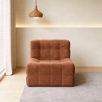 1 Seater Velvet Sofa