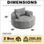 Canapé simple en polyester éponge, aucun assemblage requis, fauteuil-lit moderne moelleux pour le salon, la chambre à coucher, le salon et la salle de projection-1513936676