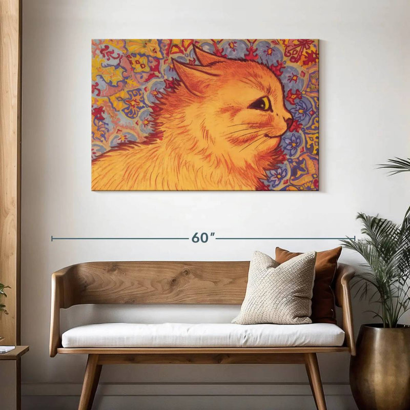 Cat Profile, 30" H x 45" W