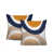 Orange/Navy Blue/Beige