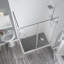 Cabine de douche rectangulaire à charnière 72,25 "x 34,375" Bromley GS