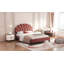 Lit plateforme double en velours-1693652190