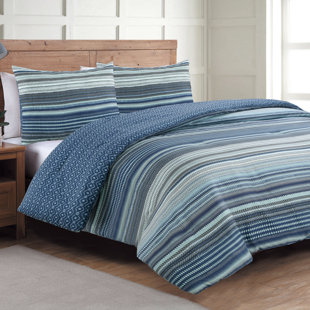 Taj Global Inspired Box Stitch Striped Bedding
