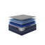 Matelas double super moelleux bleu marine avec mousse rafraîchissante HealthRest par Restonic