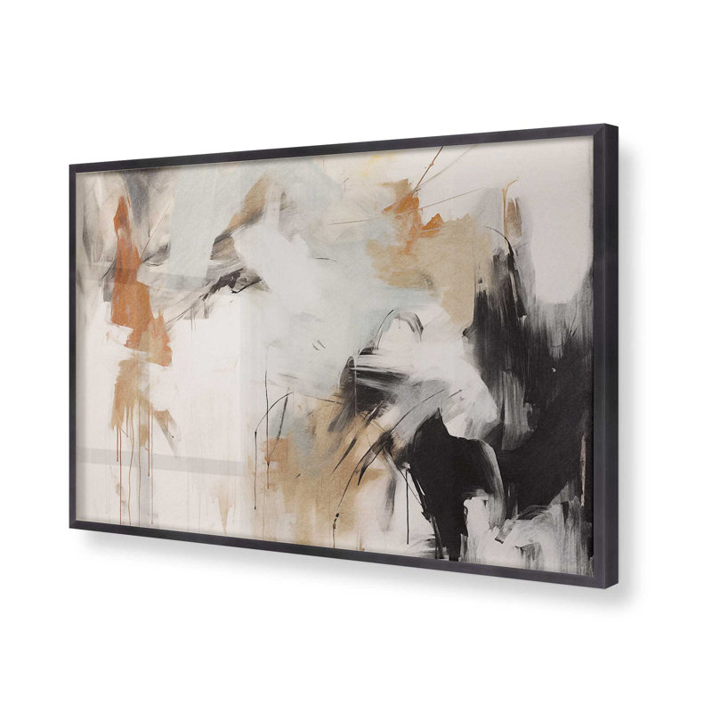 Chaotic Crescendo, 12.25" H x 15.25" W, Weathered Zinc Single Picture Framed