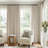 100% Blackout Curtains Linen Textured Solid Thermal Insulated Curtains & Drapes For Living Room Bedroom (50" Wide, Set Of 2)-558668437-565735951