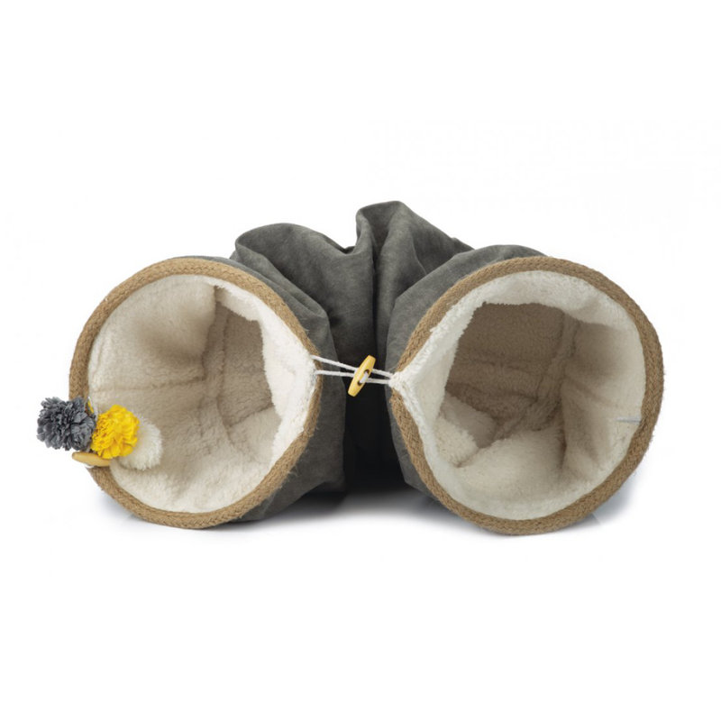 Fleece Nest Pet Bed, Grey