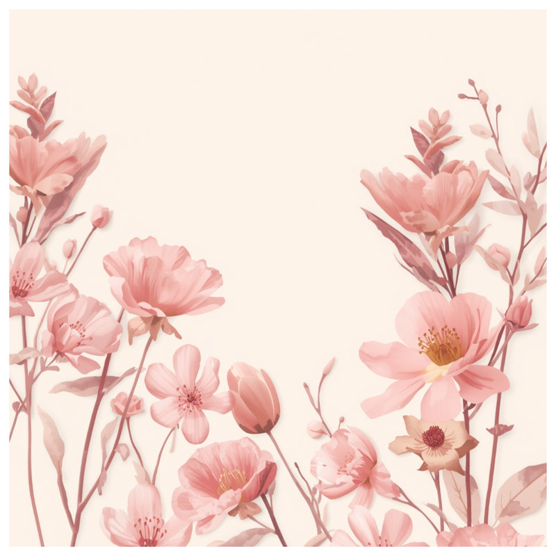 Pink Floral Arrangement Comforter, Twin Extra Long