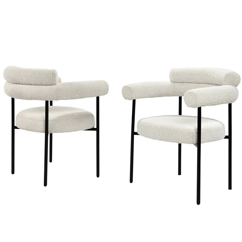 Jalon Upholstered Dining Chair, Cream