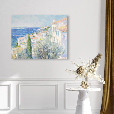 Henri Matisse Interpreted Town II Canvas Nautical & Beach Print by Oliver Gal, Black Frame, 20 x 16