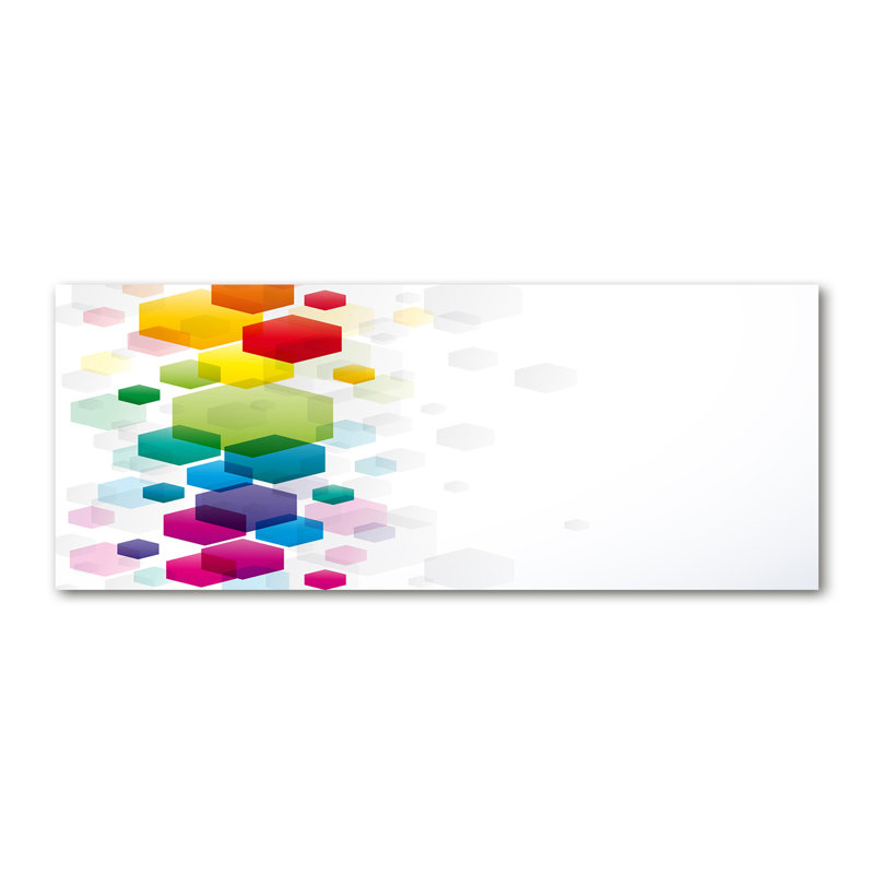 Colorful Cubes - No Frame Print on Canvas