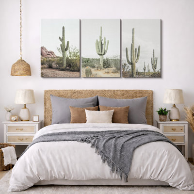 «Cactus Desert», Boho Southwest Landscape