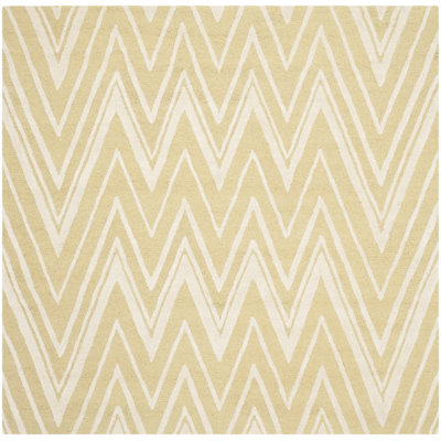 Sanyla Hand Tufted Wool Chevron Rug