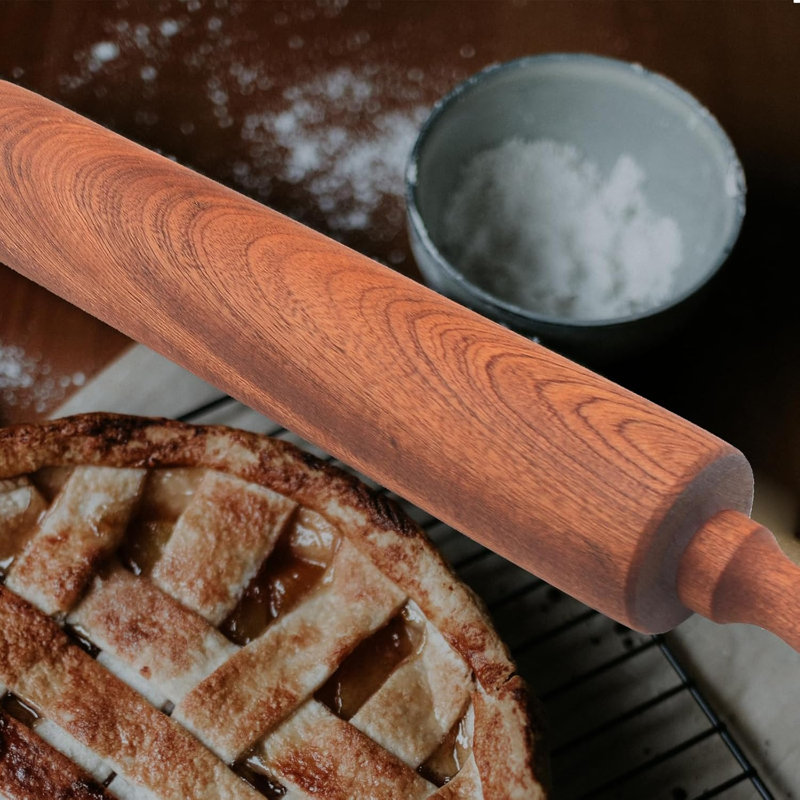 Rouleau à pâtisserie solide en bois massif Sapele
