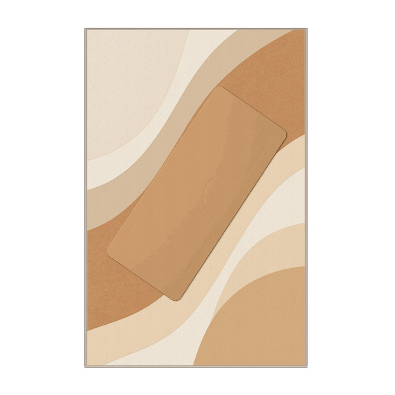 Tapis minimaliste beige Paxton Pilates Workout, 6 X 9