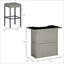 Outdoor Table And Chairs,5 Piece Rattan Bar Set,Conversation Table And Chairs Set