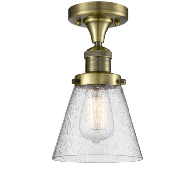 Glass Semi Flush Mount