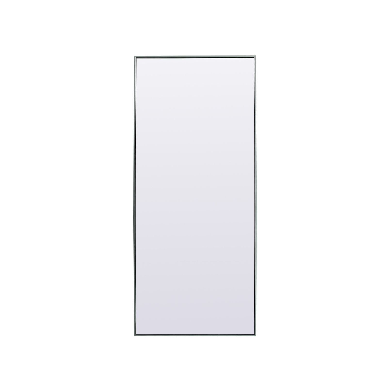 Sabine Metal Rectangle Floor Mirror, 72" x 30", Silver