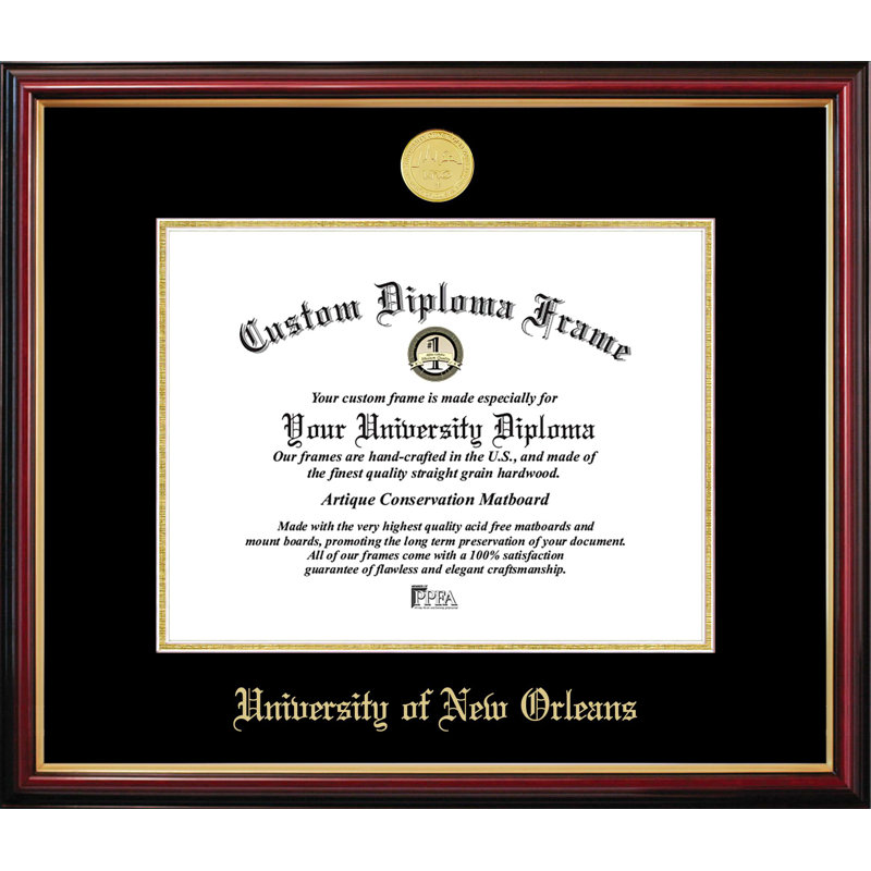Unviersityof New Orleans, L 11 po x H 8,5 po, NCAA - New Orleans