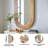 Joshlynn Solid Wood Oval Wall Mirror
