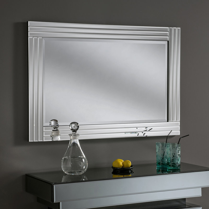 Jett Glass Wall Mirror, 80cm H x 120cm W