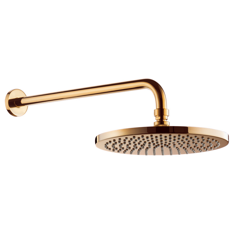 Balcar Rain Fixed Shower Head, Gold