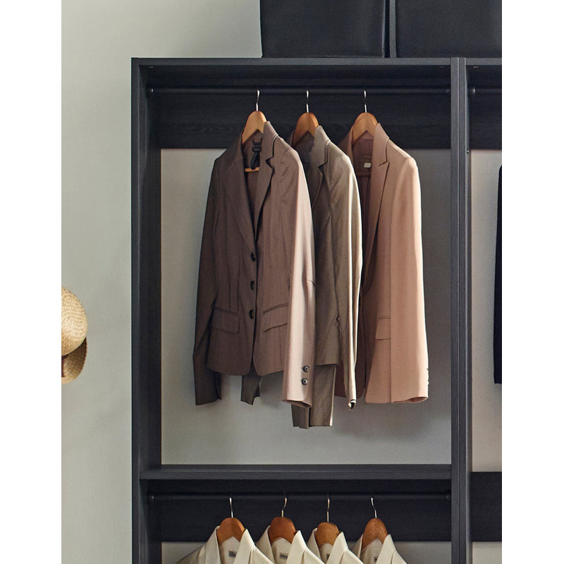 Kalinikos 94.19999999999999'' Closet System, Black