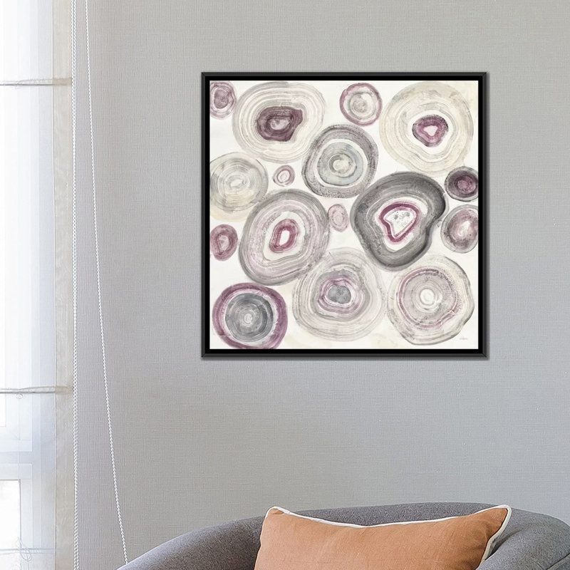 « anneaux of power », impression sur toile, H 18 po x l 18 po x P 1,5 po, Toile avec cadre noir, Pas de tapis