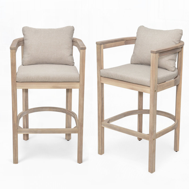 Tabourets d'extérieur, ensemble de 2