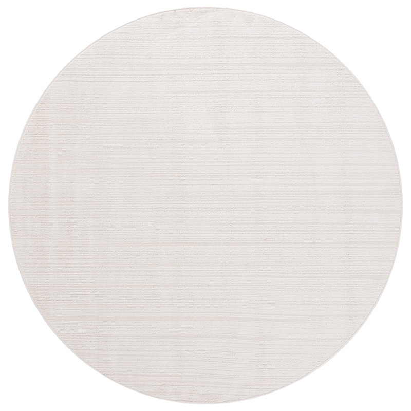 Finneas Performance Solid Color Rug, Round 6'7"