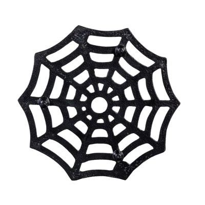 Spider Web Metal Trivet, 8.25"L