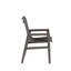 Chaise avec accoudoirs Seashore en bois gris avec toile grise-351494957