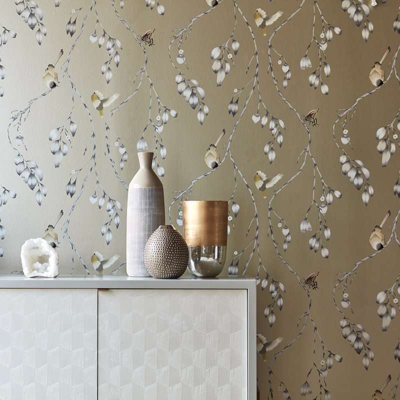 Iyanu Wallpaper, Linen/Blush