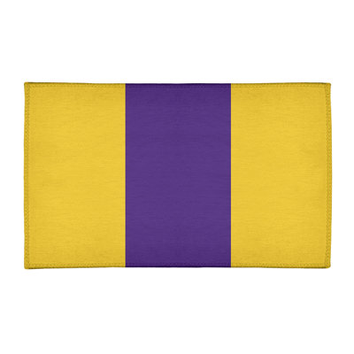 Tapis mauve/jaune