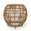 Table d'appoint, table d'appoint en faux rotin bohémien, table de patio