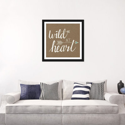 Wild At Heart On Sandstone, art textuel sur toile tendue