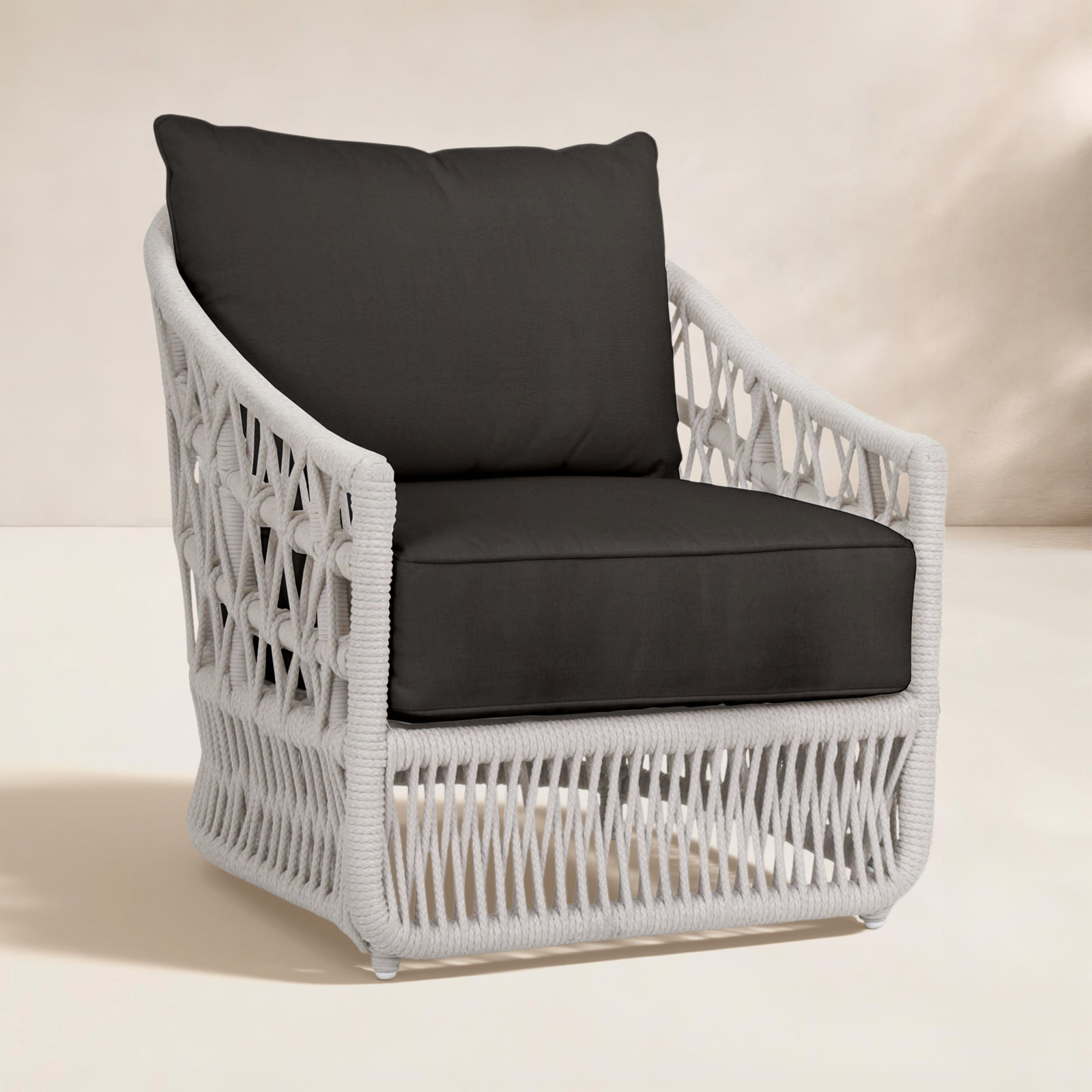 Lucan Sunbrella® Patio Lounge Chair, Spectrum Carbon Sunbrella® Plainweave