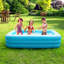 Piscine gonflable iMounTEK de 120 po avec bouchon de vidange, grande piscine familiale rectangulaire pour enfants et adultes