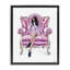 Cadre flottant rose élégant Glam Chair, design par Ziwei Li-1833752440-1833752444