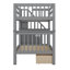 Hawah Kids Twin Over Twin Bunk Bed-1917525336